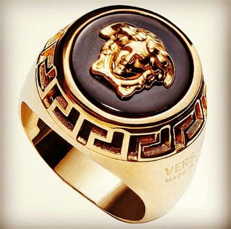 anillo versace hombre|Anillos de Versace .